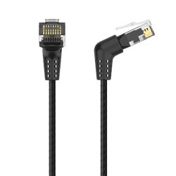 Vention cat6a ethernet (LAN) kábel, fekete, pipa, 5m