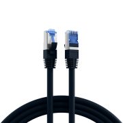 Cat.6A S/FTP 1,5m patch kábel superflex fekete