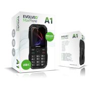 EVOLVEO MaxPhone A1 Black strapabíró mobiltelefon