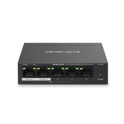   Mercusys MS105GP 5x1000Mbps (4xPOE+) fémházas asztali switch