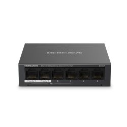   Mercusys MS106LP 6x100Mbps (4xPOE+) fémházas asztali switch