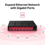 Mercusys MS108G 8x1000Mbps asztali switch