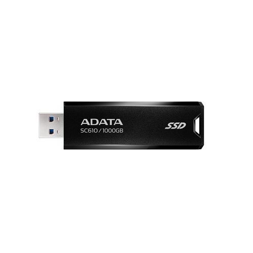 ADATA SSD Külső USB 3.2 1TB SC610, Fekete/Piros