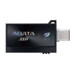 ADATA SSD Külső USB 3.2 1TB SC730, Type-A+Type-C, fekete