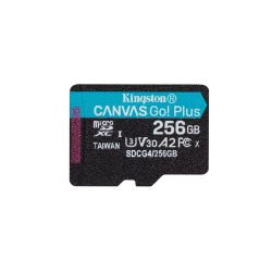   KINGSTON Memóriakártya MicroSDXC 256GB Canvas Go Plus Gen4 200R A2 U3 V30 Adapter nélkül