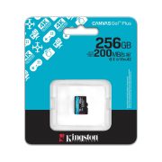 KINGSTON Memóriakártya MicroSDXC 256GB Canvas Go Plus Gen4 200R A2 U3 V30 Adapter nélkül