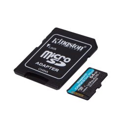   KINGSTON Memóriakártya MicroSDXC 64GB Canvas Go Plus Gen4 200R A2 U3 V30 Adapter nélkül