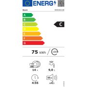 Bosch SMS4HVI14E mosogatógép 3 tálcás inox
