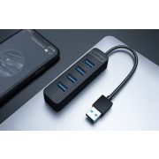 Orico Hub USB-A - 4xUSB-A 3.0 - fekete