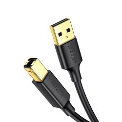UGREEN US135 USB 2.0 A-B nyomtatókábel, aranyozott, 1m