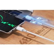 UGREEN US264 USB-C PD kábel, 60W, fehér, 0,5m