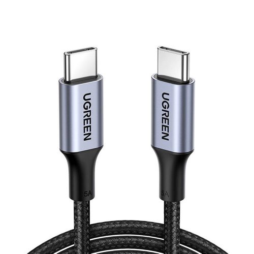 Ugreen US316 USB-C - USB-C kábel, 100W, 5A 0,5m (fekete)