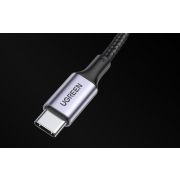 Ugreen US316 USB-C - USB-C kábel, 100W, 5A 0,5m (fekete)