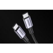 Ugreen US316 USB-C - USB-C kábel, 100W, 5A 0,5m (fekete)