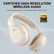 Edifier W820NB Plus ANC vezeték nélküli zajszűrős Bluetooth bézs fejhallgató