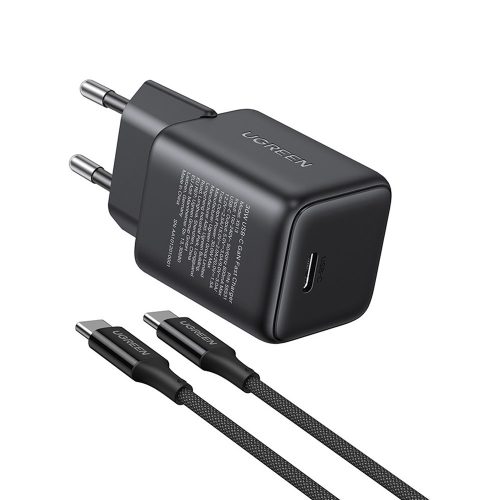 Ugreen X513 GaN USB-C fali töltő + 1 m-es USB-C kábel