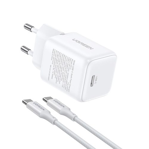 Ugreen X513 GaN USB-C fali töltő + 1 m-es USB-C kábel