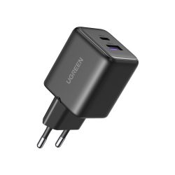 Ugreen X516 USB + USB-C fali töltő, GaN, 30 W (fekete)