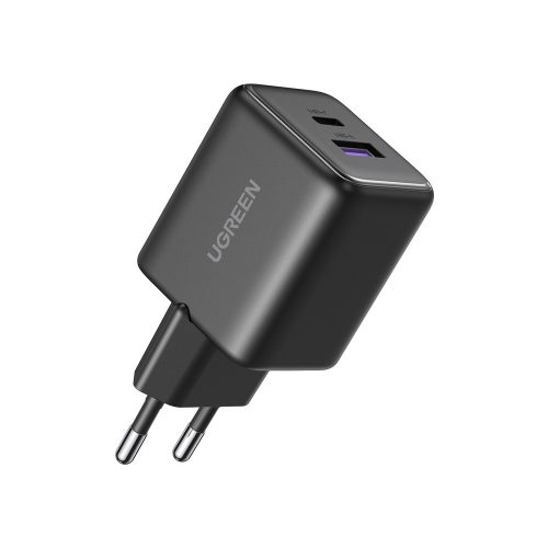 Ugreen X516 USB + USB-C fali töltő, GaN, 30 W (fekete)