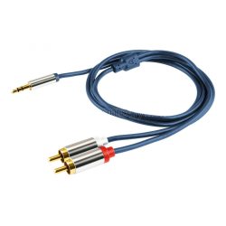 Home A49-4M 3,5mm jack- 2 RCA kábel, 4m