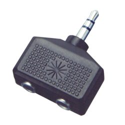 AC16 3.5mm jack dugó/2x3.5mm jack alj