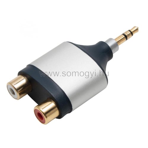 Home AC17M 3,5mm sztereó jack - 2 RCA adapter