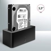Axagon ADSA-SN USB 3.2 Gen 1. SATA fekete dokkoló állomás