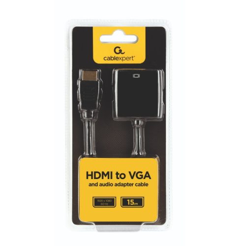 Gembird A-HDMI-VGA-03 HDMI-VGA adapter 3,5mm Jack