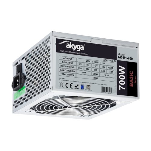 Akyga AK-B1-700 ATX 2.31 tápegység, 700W