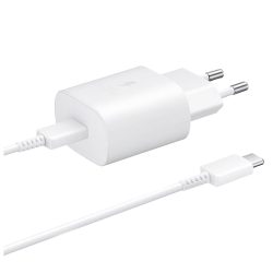   BLACKBIRD Hálózati töltő 25W PD USB-C + USB-C Adatkábel 1m, Fehér