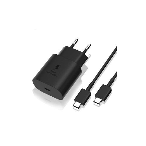 BLACKBIRD Hálózati töltő 25W PD USB-C + USB-C Adatkábel 1m, Fekete