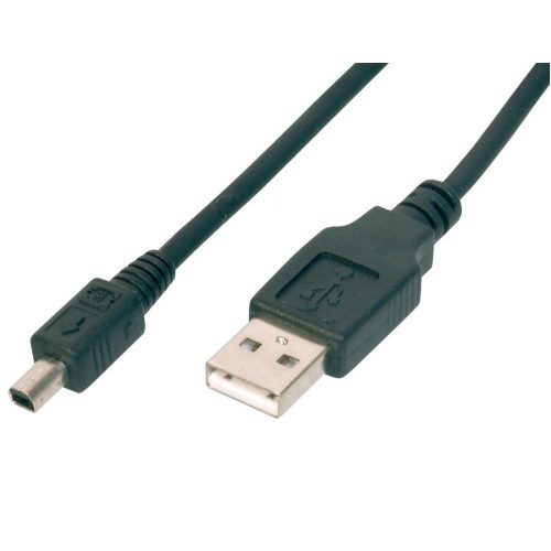 HQ USB 2.0 kábel, USB dugó - mini USB 4pin Mitsumi dugó, 1,8m