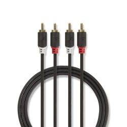 Nedis CABW24200AT20  sztereó RCA kábel, 2m