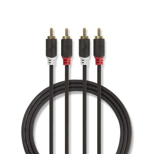 Nedis CABW24200AT20  sztereó RCA kábel, 2m