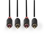 Nedis CABW24200AT20  sztereó RCA kábel, 2m