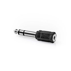   Nedis CAGB23930BK 6,35mm sztereó jack dugó - 3,5mm sztereó jack alj adapter