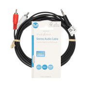 Nedis CAGL22200BK30 3,5mm jack - 2 RCA kábel, 3m