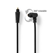 Nedis CAGP25200BK10 optikai kábel, pipa dugóval, 1m
