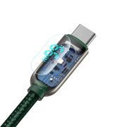 Baseus CASX020106 66W kijelzős USB-C - USB-A kábel, 2m