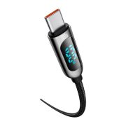 Baseus CATSK-B01 100W kijelzős USB-C - USB-C kábel, 1m