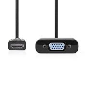 Nedis HDMI - VGA adapter kábel, 0,2m