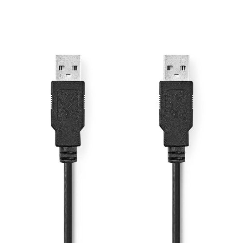 Nedis CCGL60000BK20 apa-apa USB összekötő kábel 2m