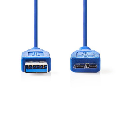 Nedis CCGP61500BU05 USB-A USB Micro-B kábel 0,5m USB3.0