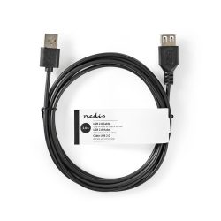 Nedis CCGT60010BK20 USB 2.0 hosszabító kábel 2m