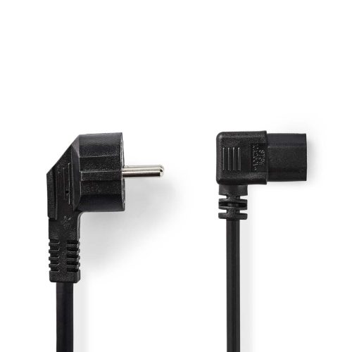 Nedis CEGL10020BK20 táp kábel IEC-320-C13, 3 x 0.75 mm, pipa csatlakozó, hossz 2m