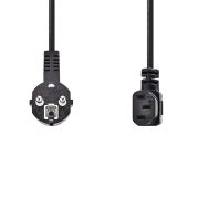 Nedis CEGL10020BK20 táp kábel IEC-320-C13, 3 x 0.75 mm, pipa csatlakozó, hossz 2m