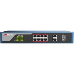 Hikvision DS-3E1310P-E 8 portos POE switch 8PoE+2UPlink