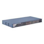Hikvision DS-3E1326P-EI 26 portos PoE switch (370 W); 24 PoE + 2 kombinált uplink