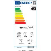 LG F4X1009NWB elöltöltős mosógép 9 kg