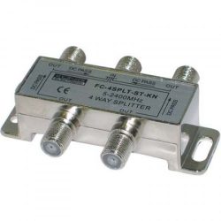   König FC-4SPLT-ST-KN 4 utas antennajel elosztó, táp áteresztős